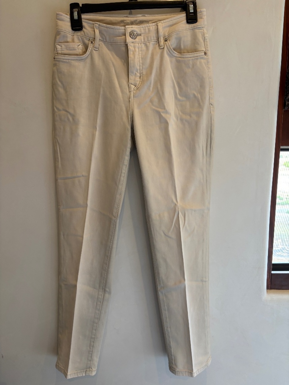 Tommy Bahama High Rise Ankle 2x28 Cream Boracay Beach 5 Pocket Pants
